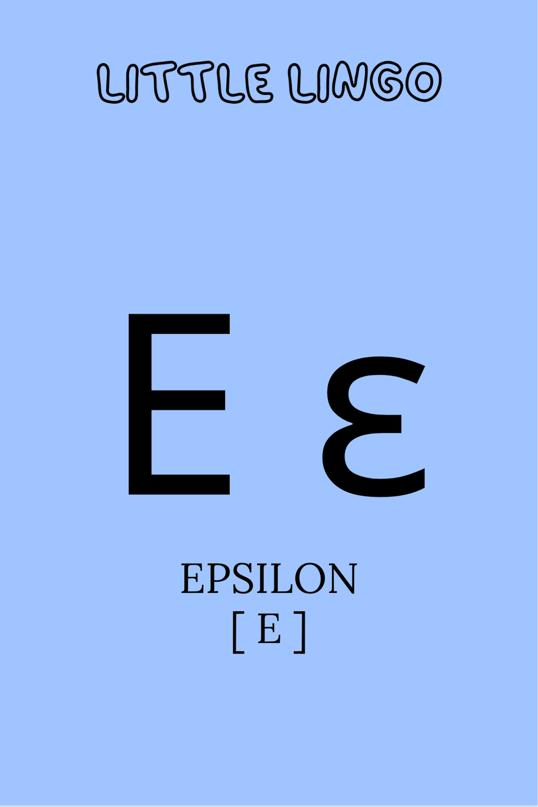 Greek Alphabet Flashcard Deck