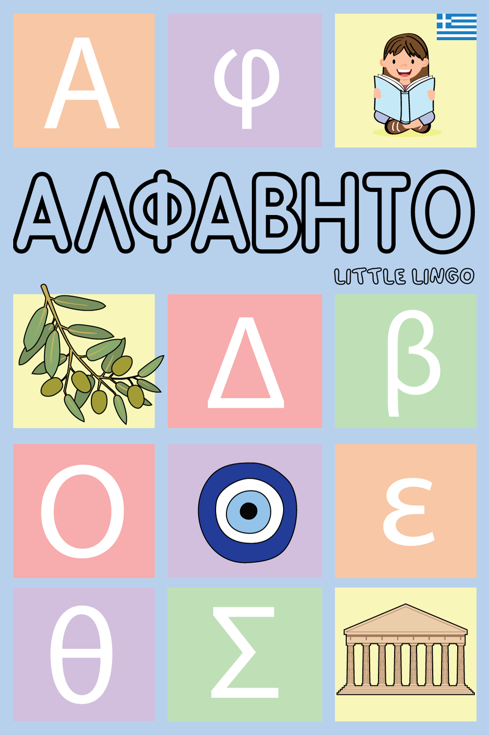 Greek Alphabet Flashcard Deck